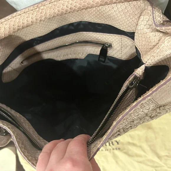 BURBERRY Python Skin Hobo Bag - Picture 3 of 4
